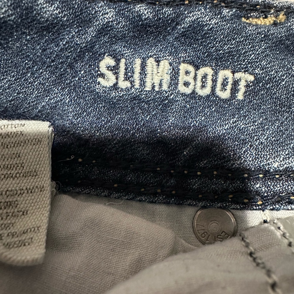 American Eagle Slim Boot Jeans - Women’s 12 Long- Medium Wash Stretch - Picture 9 of 11